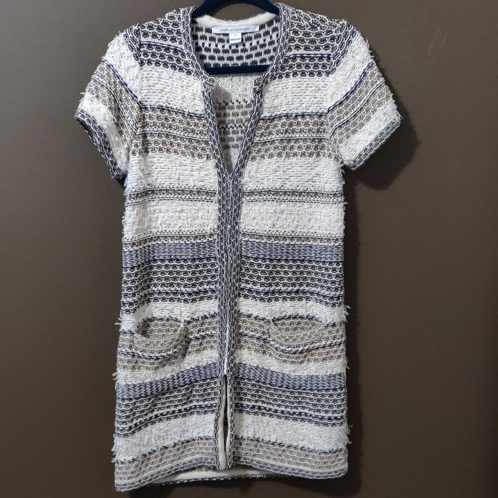 Diane von Furstenberg Arryn Metallic Sweater Tunic SIZE SMALL - Picture 9 of 10